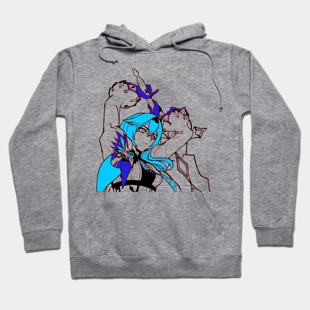 Eula Genshin Impact Hoodie by OtakuPapercraft